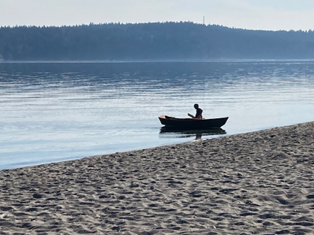 Man in a boat