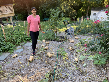 Sujatha and butternut squash