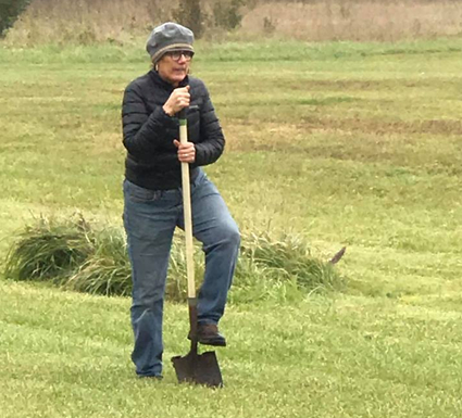 Planting a tree begins with the first shovel